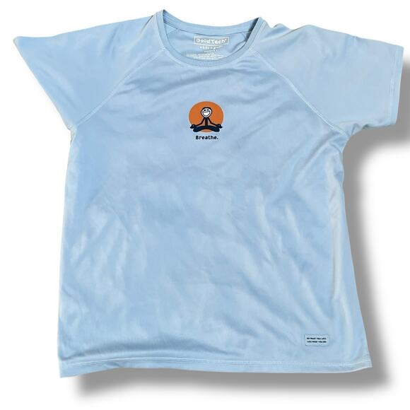 Life is Good Womens Large Tech T Shirt Top Activewear Breathe Athleisure Tee - Picture 8 of 12